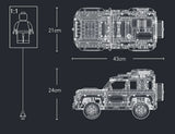 NNEOBA Technical Rover Defender Collector's Building Blocks Set