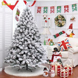 NNEOBA Flocking Snow Christmas Tree Mall Decoration