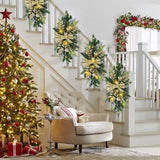 NNEOBA Cordless Pre-lit Christmas Wreath
