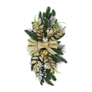 NNEOBA Cordless Pre-lit Christmas Wreath