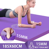 NNEOBA Thickened Anti-Slip Yoga Mat Exercise Pilates Foam Mat