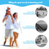 NNEOBA Inflatable Swimming Pool for Kids (Blue)