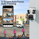 NNEOBA Three Lens 6K HD Outdoor WiFi Security Camera
