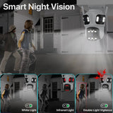 NNEOBA Three Lens 6K HD Outdoor WiFi Security Camera