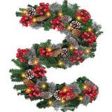 NNEOBA Christmas Garland Rattan Wreath