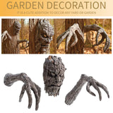 NNEOBA Halloween Tree Demon Face Garden Statue
