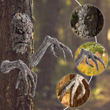 NNEOBA Halloween Tree Demon Face Garden Statue