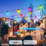 NNEOBA Smart Bluetooth G40 LED Bulb String Light - 15M USB Fairy Lights