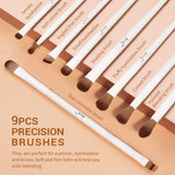 NNEOBA T329 14-Piece Synthetic Brush Set