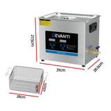 NNEDSZ Devanti 10L Ultrasonic Cleaner Heater Cleaning Machine Timer Industrial 240W
