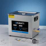 NNEDSZ Devanti 10L Ultrasonic Cleaner Heater Cleaning Machine Timer Industrial 240W