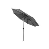 NNEDSZ Outdoor Umbrella 2.7m Beach Pole Garden Tilt Sun Patio UV Charcoal