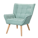 NNEDSZ Artiss Armchair Lounge Chair Accent Chairs Sofa Linen Fabric Cushion Seat Blue
