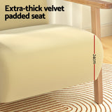 NNEDSZ Armchair Velvet Yellow Olie