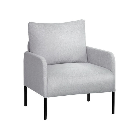 NNEDSZ Armchair Accent Chair Pillow Fabric Grey
