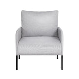 NNEDSZ Armchair Accent Chair Pillow Fabric Grey