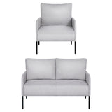 NNEDSZ Artiss Armchair 4 Seater Sofa Set Pillow Gery Kane