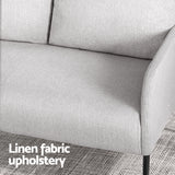 NNEDSZ Artiss Armchair 4 Seater Sofa Set Pillow Gery Kane