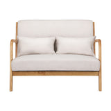 NNEDSZ Armchair Lounge Chair Accent Armchairs Couch Sofa Loveseat Beige Wood