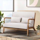 NNEDSZ Armchair Lounge Chair Accent Armchairs Couch Sofa Loveseat Beige Wood