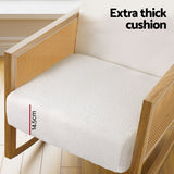 NNEDSZ Armchair Rocking Chair Boucle Rattan White