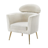 NNEDSZ Artiss Armchair Boucle Fabric White Yoli
