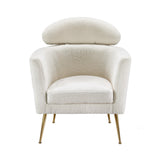 NNEDSZ Artiss Armchair Boucle Fabric White Yoli