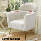 NNEDSZ Artiss Armchair Boucle Fabric White Yoli