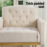 NNEDSZ Artiss Armchair Boucle Beige Nicole
