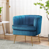 NNEDSZ Artiss Armchair Velvet Blue Norvia