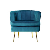 NNEDSZ Artiss Armchair Velvet Blue Norvia