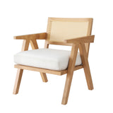 NNEDSZ Artiss Armchair Accent Chair Lounge Rattan Velvet Pine