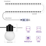 NNEOBA USB Bluetooth LED String Lights
