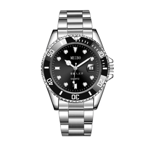 NNEOBA Men's Stainless Steel Quartz Wrist Watch Casual Business