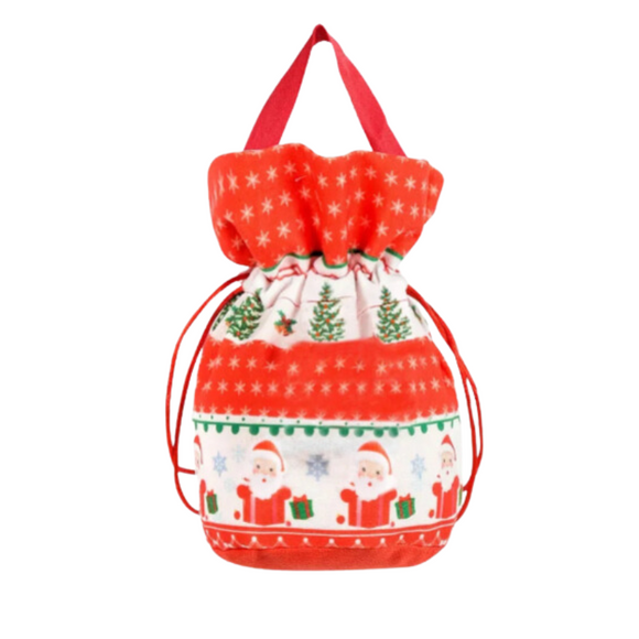 NNEOBA Christmas Velvet Drawstring Gift Bag