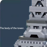 NNEOBA Micro Brick City Tower Puzzle for Kids and Adults