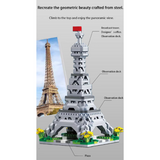 NNEOBA Micro Brick City Tower Puzzle for Kids and Adults