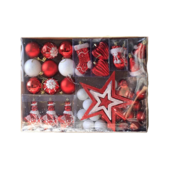 NNEOBA Christmas Baubles Set - 47-Piece