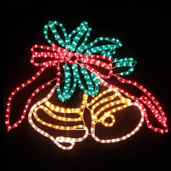 NNEDSZ Samland Animated Flashing Bells Rope Motif Christmas Light Bell