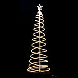 NNEDSZ Samland Led 185cm Spiral Rope Light Christmas Tree Star Motif Warm White