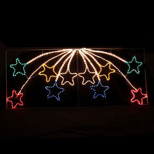 NNEDSZ Samland Led Animated 10 Stars Motif Rope Light for Christmas 2.2m