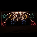 NNEDSZ Samland Led Animated 10 Stars Motif Rope Light for Christmas 2.2m