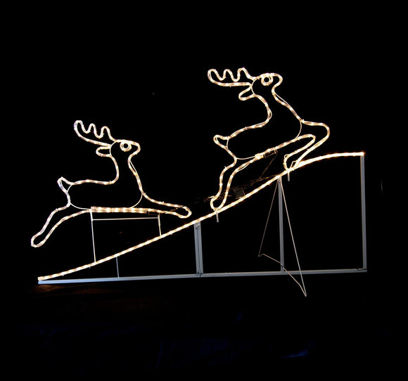 NNEDSZ Samland Animated Running up Reindeer Rope Light for Christmas Decoration