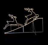 NNEDSZ Samland Animated Running up Reindeer Rope Light for Christmas Decoration