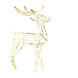 NNEDSZ Samland Led Warm White Copper Wired 3d Standing Reindeer For Christmas Decoration