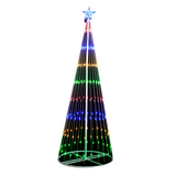 NNEDSZ Samland Circling Led Light Christmas Tree With Star [Height: 163cm]