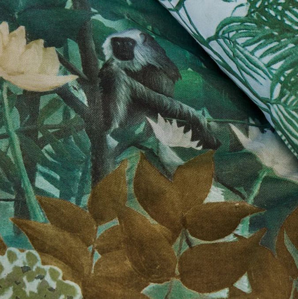 NNEDSZ Madagascar Cotton Percale Green Quilt Cover Sets by Bedding House King