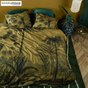 NNEDSZ Tour Du Monde At Home Cotton Ochre Quilt Cover Sets by Bedding House King