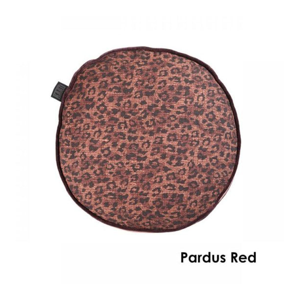 NNEDSZ Pardus Round Cotton Red Cushion by Bedding House