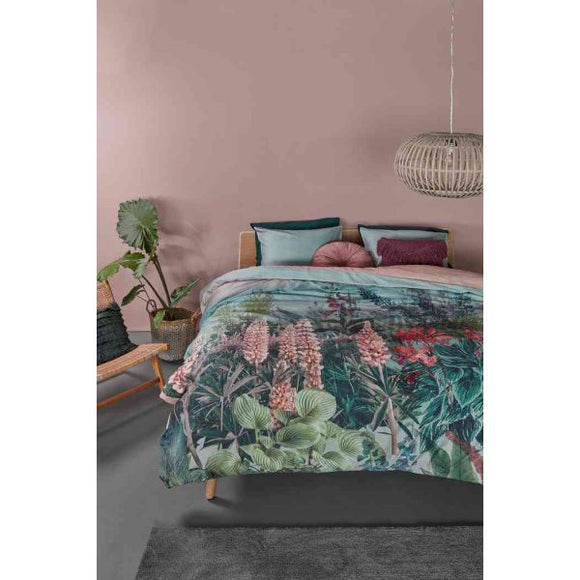 NNEDSZ Lupine Cotton Sateen Green Quilt Cover Sets by Bedding House Queen